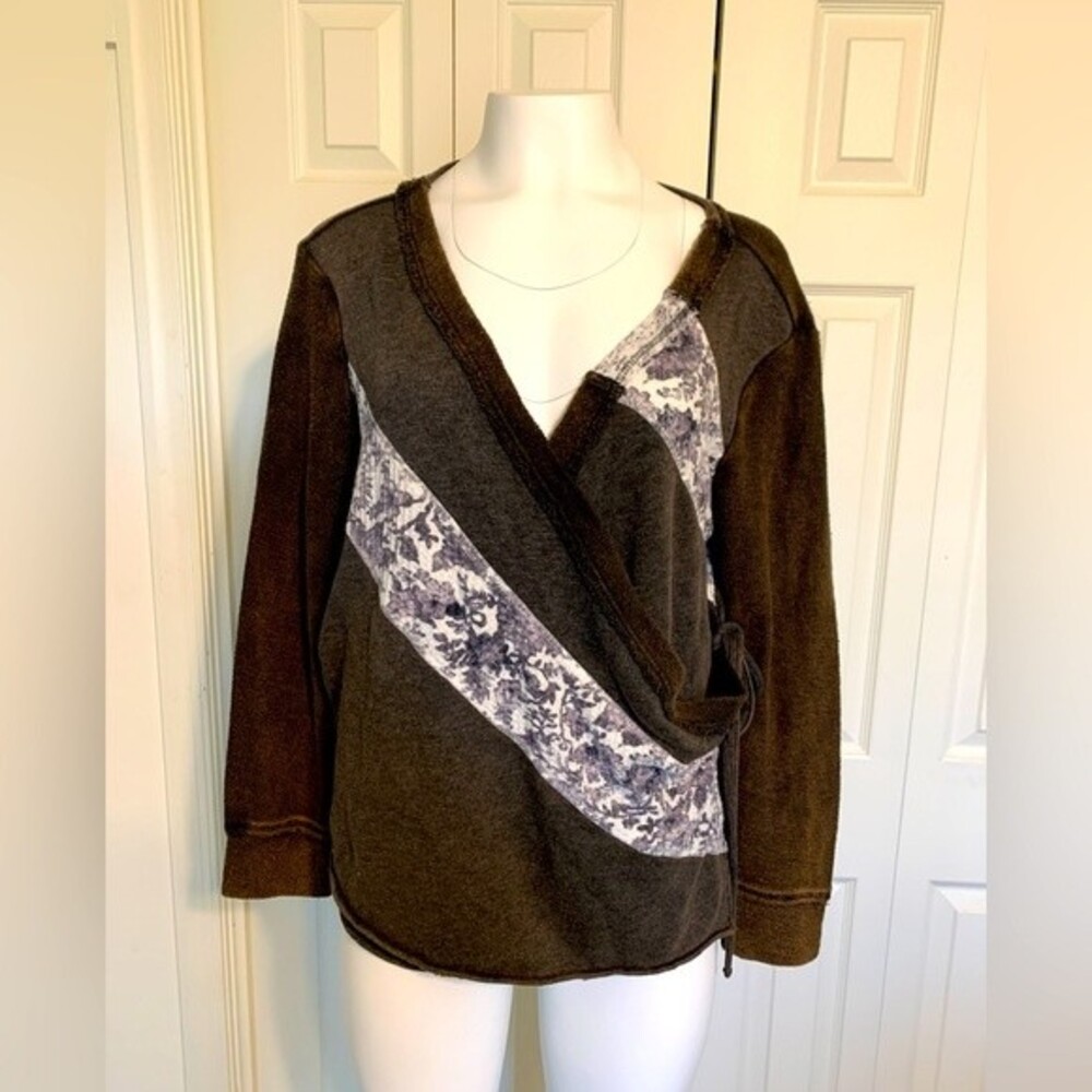 Free People womens Crosstie Long Sleeve Top